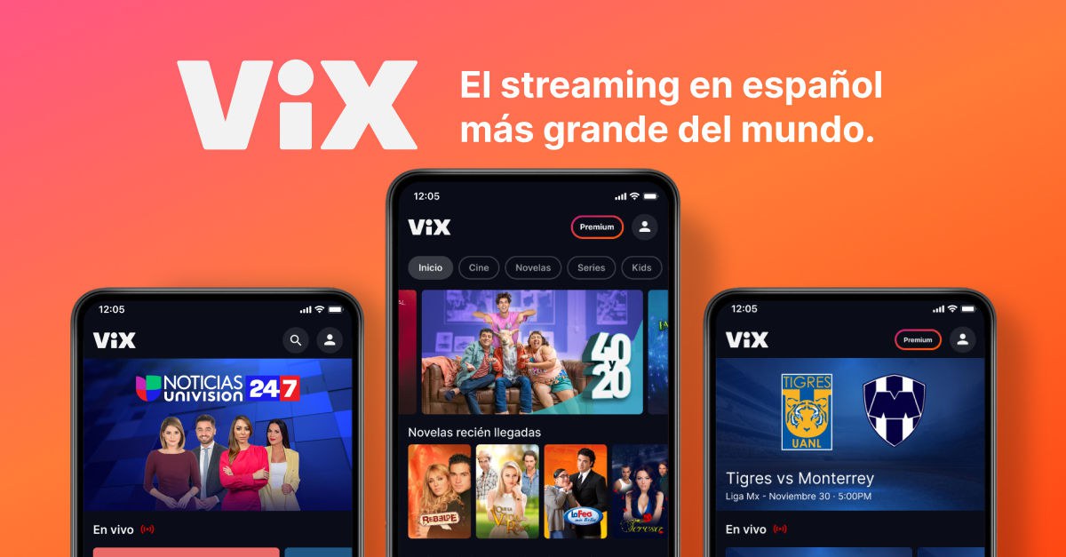 ViX, the largest Spanish-language streaming service, on mobile